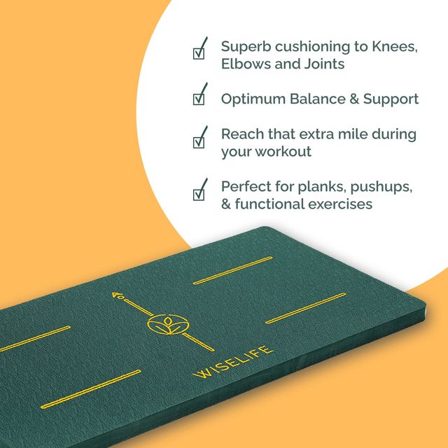 Wiselife 16 Mm Yoga Cushion Pad - Green