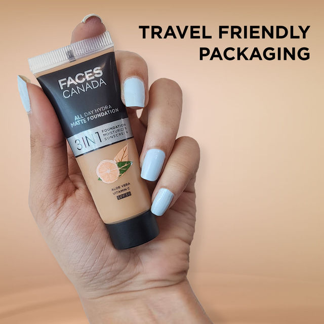 Faces Canada 3in1 All Day Hydra Matte Foundation + Moisturizer + SPF 30 | Rose Ivory 011