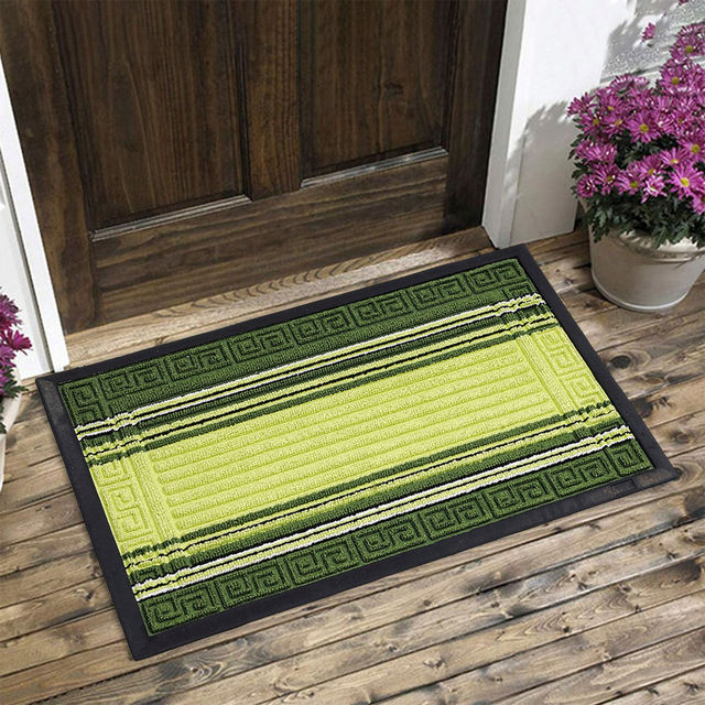 Status New Rubber Border Mat | 38 x 58 cm - Green