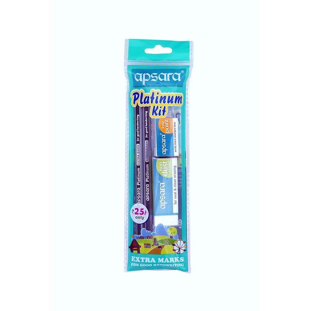 Apsara Platinum Kit | Kids Gift Set | School Kit | Fun Children's Gift | Gift for Kids | Pack of 10