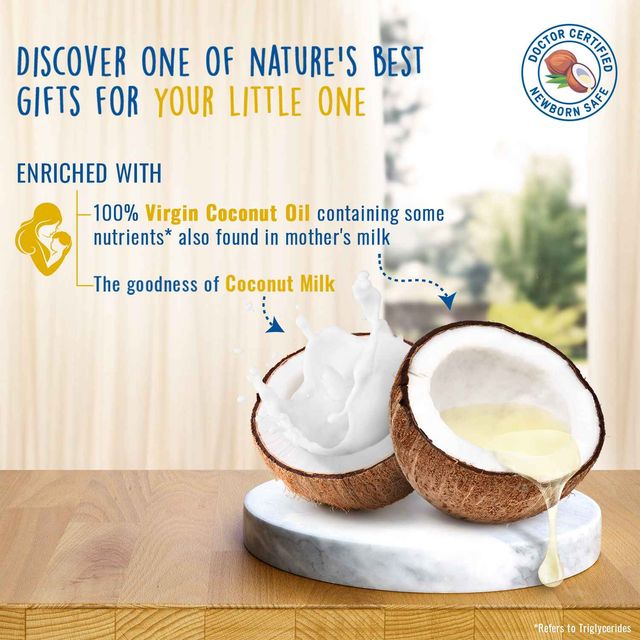 Parachute Advansed Baby Nourishing Cream | Virgin Coconut Oil & Coconut Milk | 24Hour Moisturization