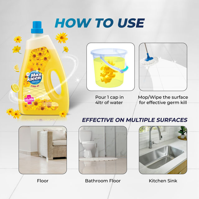 Maxkleen Citrus Joy Disinfectant Floor Cleaner | Can