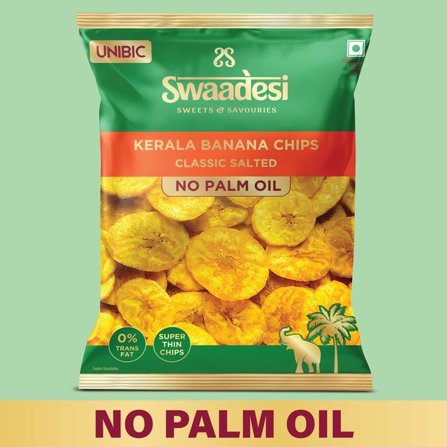 UNIBIC Swaadesi No Palm Oil Kerala Banana Chips-Classic Salted