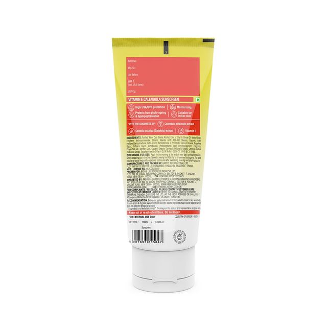 Fabessentials Vitamin E Calendula Suncreen SPF 45 PA++++