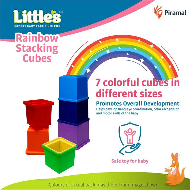 Little's Rainbow Stacking Cubes