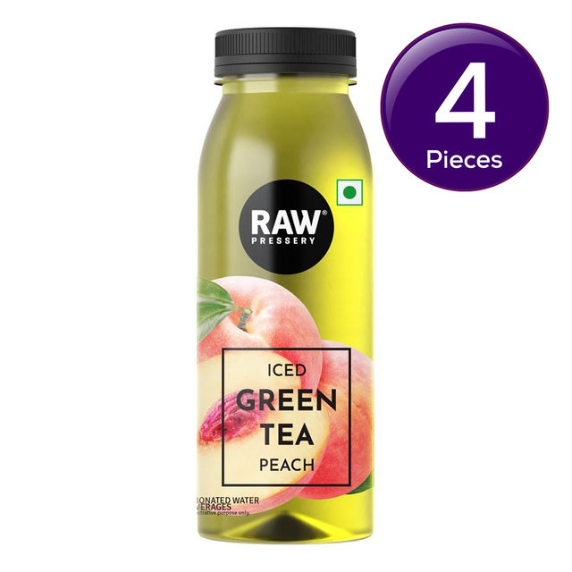 Raw Pressery Iced Green Tea - Peach 250 ml Combo