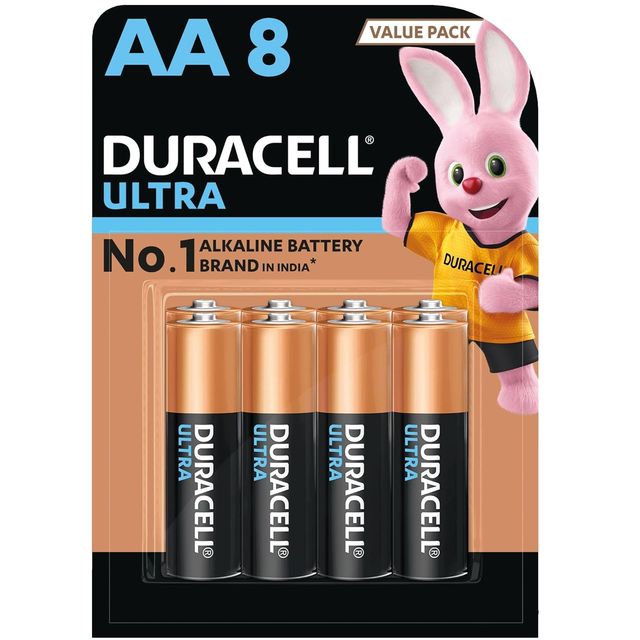 Duracell Ultra Alkaline AA Batteries | Pack Of 8