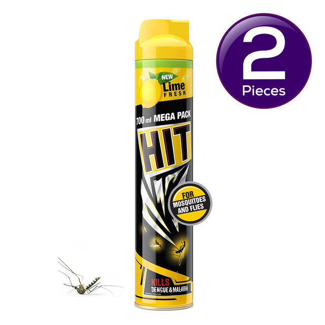 HIT Flying Insect Killer - Mosquito & Fly Killer Spray â€“ Lime Fragrance 700 ml Combo