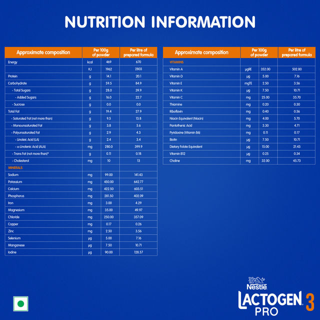 Nestle LACTOGEN Pro 3, Follow-up Formula Powder 400 g Combo