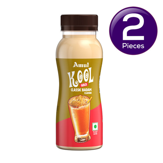 Amul Gold Kool Premium Kesar Flavoured Milk 180 ml Combo