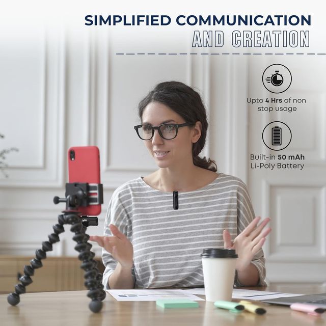 Digitek Dwm-002 Wireless Microphone & Receiver With 8-Pin Connector For Noise Cancellation