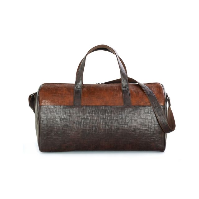 Gilmore Oak Unisex Spark Duffle Bag - Brown | 27 Liters Capacity