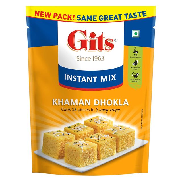 Gits Khaman Dhokla Instant Snack Mix 180 g Combo