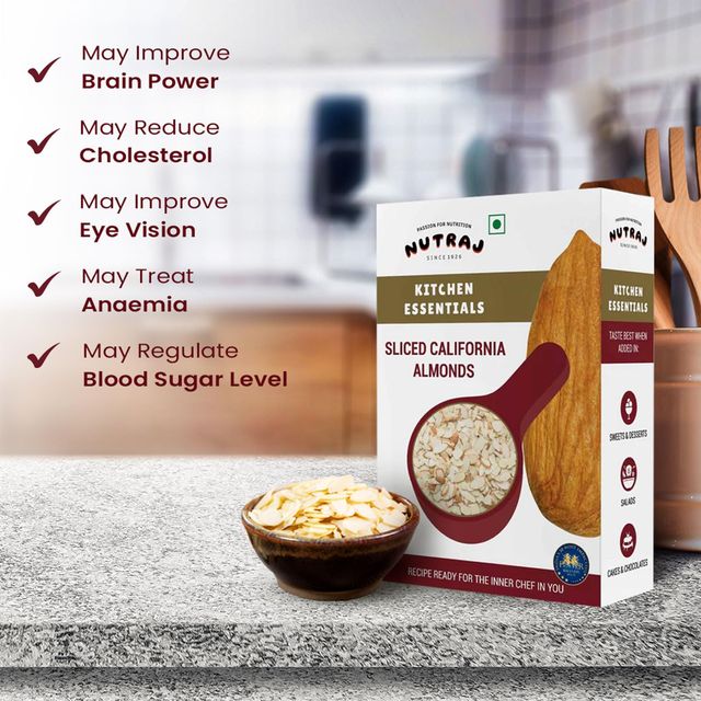Nutraj Kitchen Essential Sliced California Almonds