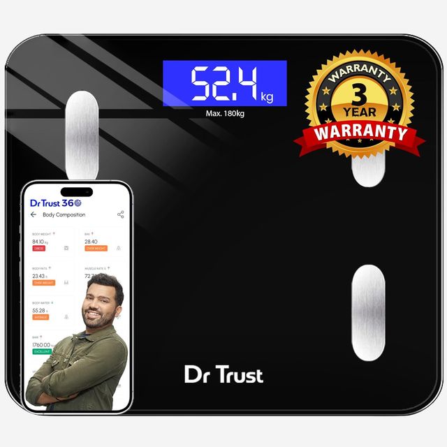 Dr Trust 509 Bluetooth USB Rechargeable Digital Smart Weight Machine With Body Fat Analyzer