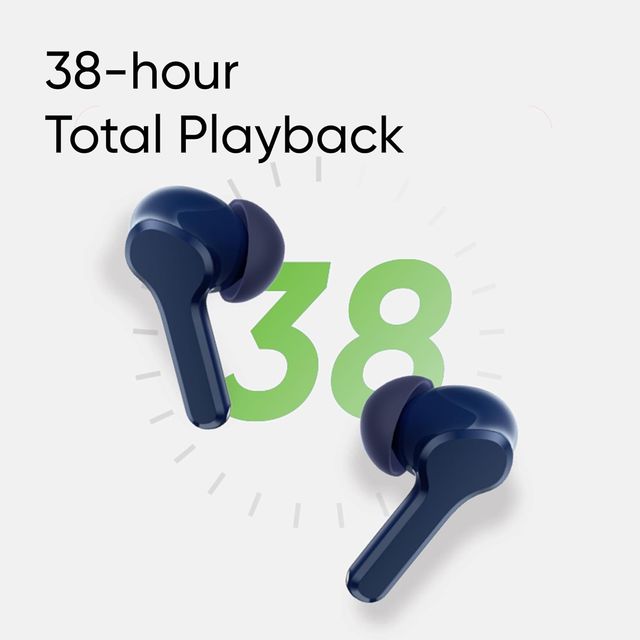 Realme Buds T110 With Ai Enc For Calls Fast Charging Bluetooth In Ear Earbuds (Jazz Blue)