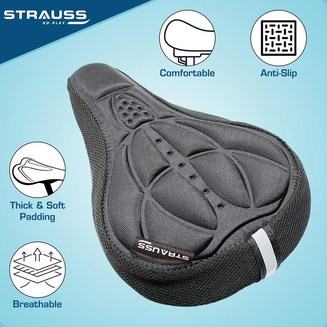 Strauss 3d Sponge Seat Cover | Black