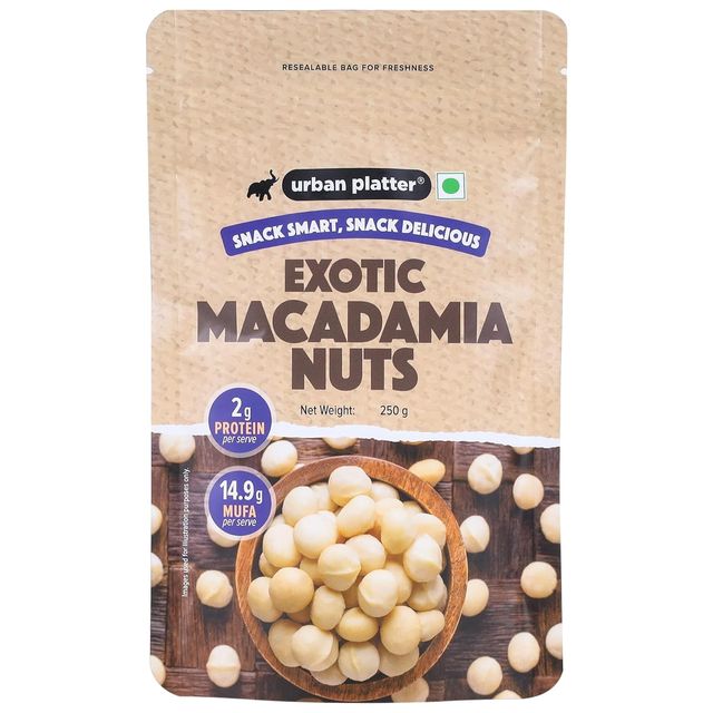 Urban Platter Bold And Exotic Macadamia Nuts,Grade A, Crunchy, Perfect For Guilt-Free Snacking
