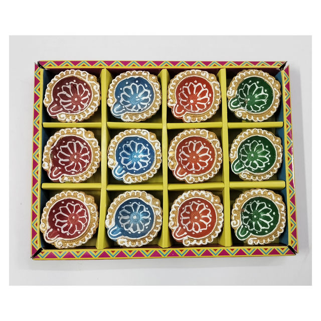 DiaCraft Designer Diya Design3 Assorted