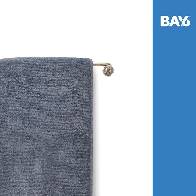 BAY6 Microfibre Moxy Bath Towel Grey - 70 x 140 cm