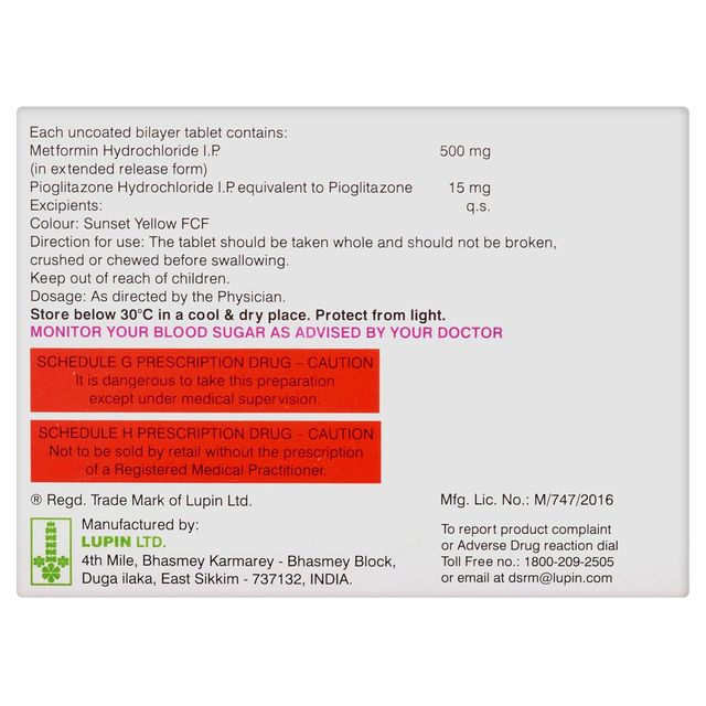 Gluconorm P 15 Tablet Er
