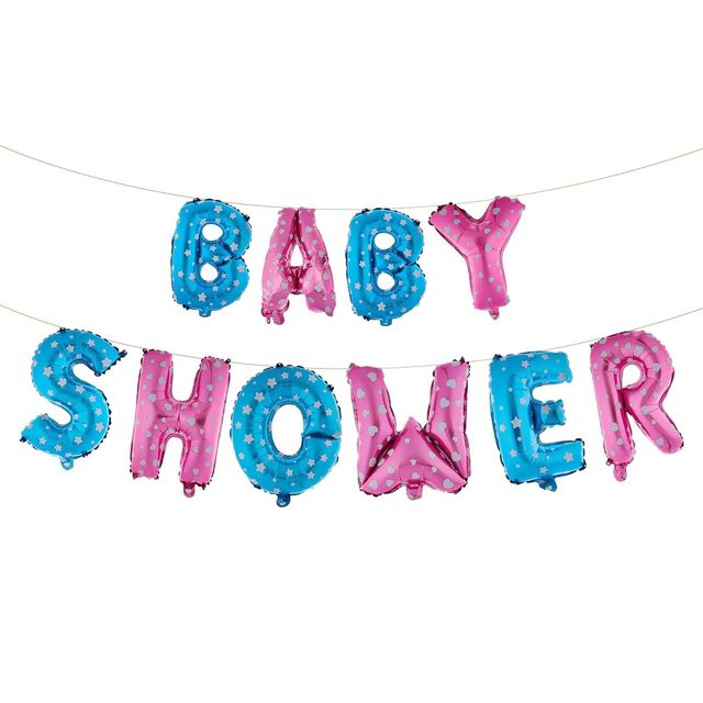 Just Party Baby Shower Theme Foil Balloon Banner Combo