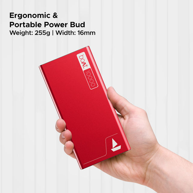 boAt 10000mAh Power Bank w/ 22.5W Fast Charging & Smart IC Protection - PB300 (Martian Red)