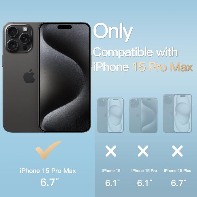 ExpressB For Iphone 15 Pro Max Case Cover Clear Transparent | Thin Soft Back - Clear Black