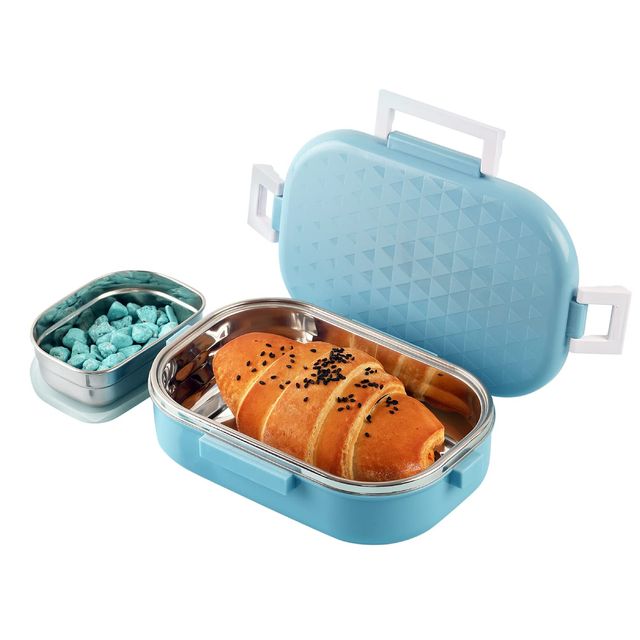 Cello Altro Neo Lunch Box, 700ml, 2 Container Lunch Box for Kids (Colour May Vary)