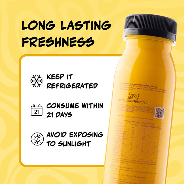 Chyll 100% Fresh Mango Juice - Cold Pressed 200 ml Combo