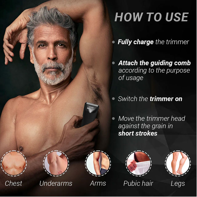 Zlade Ballistic TURBO 3.0 Full-Body Manscaping Trimmer for Men | Beard, Body & Balls