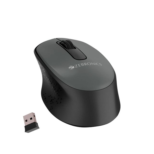 Zebronics Companion 201 2.4Ghz Wireless Keyboard & Mouse Combo, 83 Keys (Black + Grey)