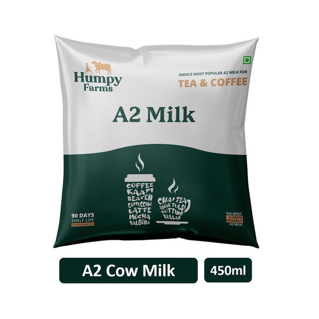 Humpy Farms A2 UHT Cow Milk (Pouch) 450 ml Combo
