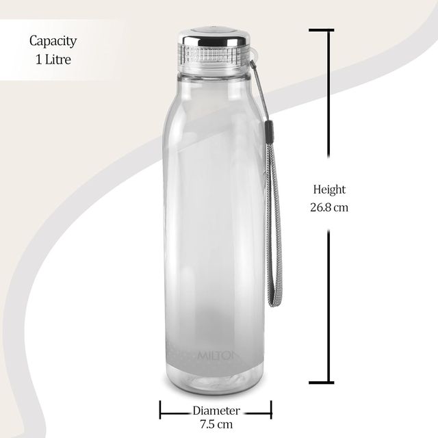 Milton Plastic Helix Pet Water Bottle BPA Free | Assorted - 1 L