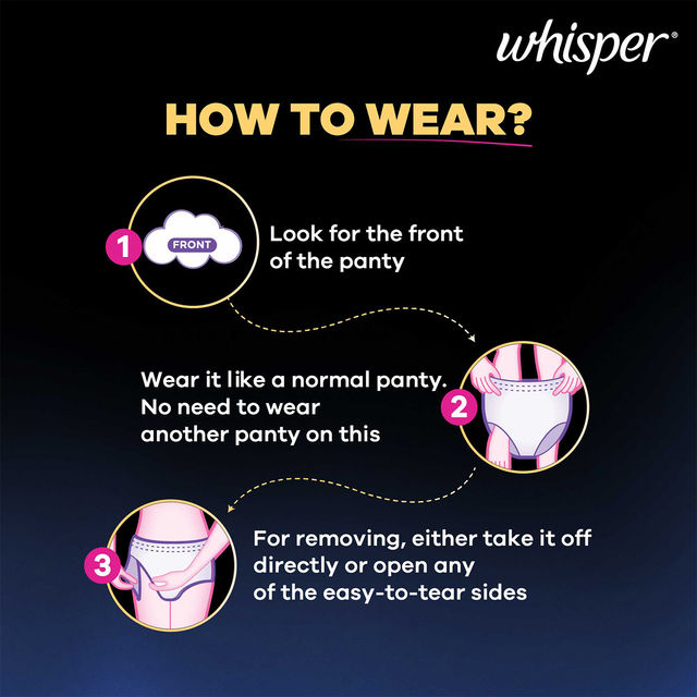 Whisper Super Absorbent Period Panties | M-L