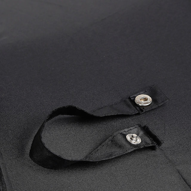 Citizen 3 Fold 23.5 Inch Black Auto Open Close Umbrella with Glass Handle