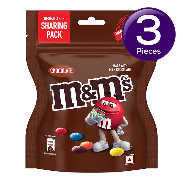 m&m's Milk Chocolate Candies Resealable Sharing Pack 40 g Combo