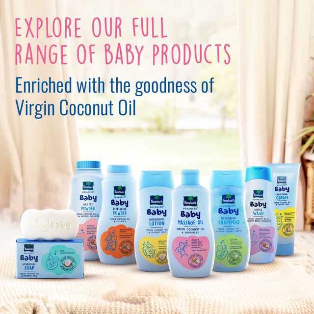 Parachute Advansed Baby Massage Oil For New Born 100% Virgin Coconut Oil Growth Vitamin E