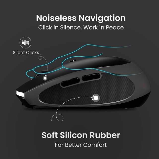 Portronics Toad Iii Dual Mode Rechargeable Mouse