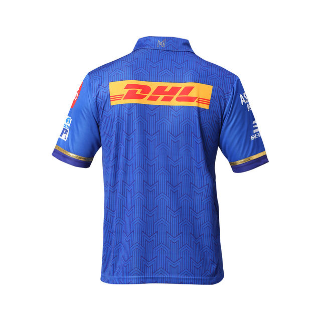 PlayR MI - IPL Fan Men's 100% Polyester Jersey - L