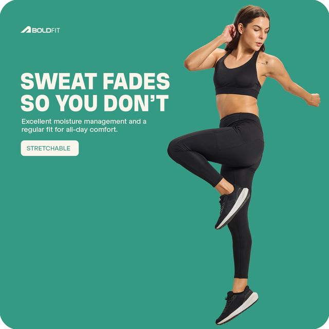 Boldfit Women's Yoga Pants Regular Tights Activewear | Black - XL