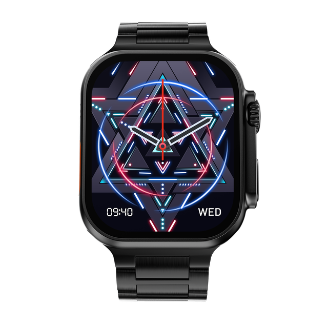 Fire-Boltt DAPPER | 2.1" AMOLED Display | BT Calling - Black (Chain Strap)