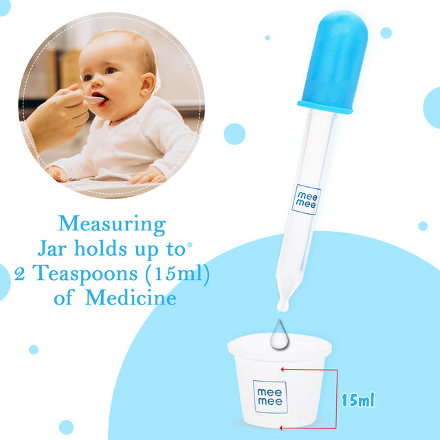Mee Mee Accurate Medicine Dropper and Dispenser For Kids | Blue | 0 - 2 years