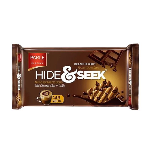 Parle Hide & Seek Cafe Mocha Flavoured Biscuits | Artificial Colour-free and Preservative-free