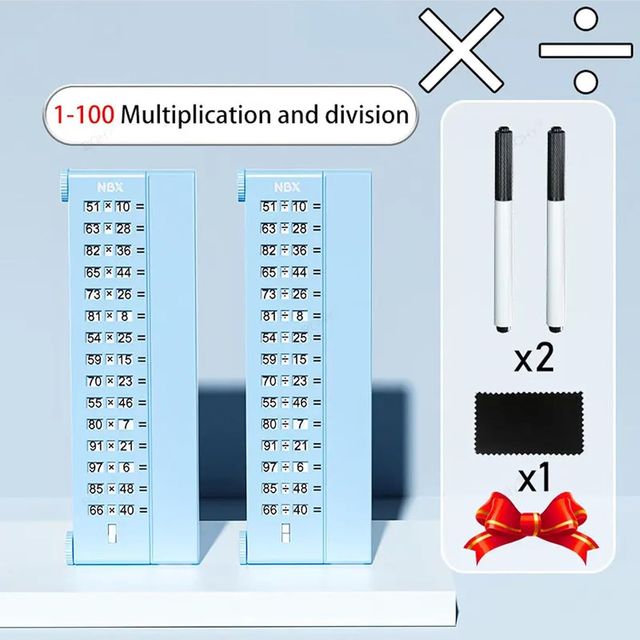 Kidology Children Practice Math Board - Learning Mathematics with Arithmetic Practice Chart