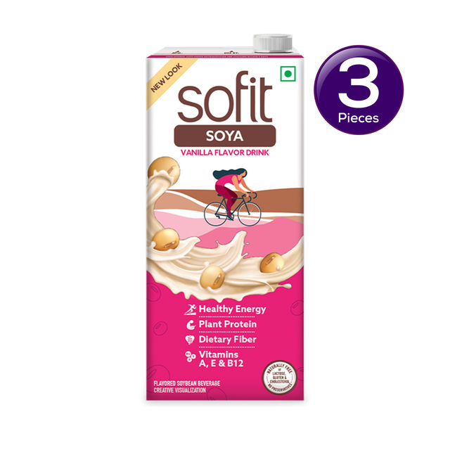 Sofit Soya drink Vanilla - Vegan Drink 1 l Combo