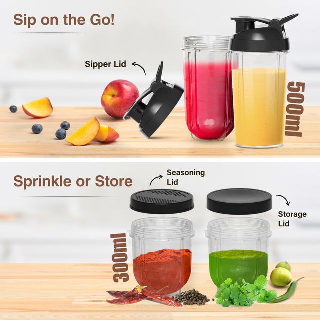 V-Guard Citius Nutri 400 W Blender Mixer Grinder Juicer | Up to 22,000 RPM | Black