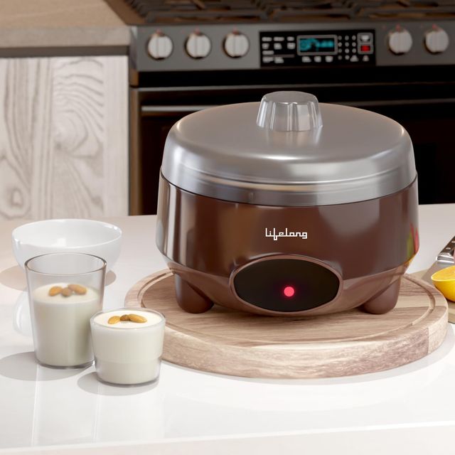 Lifelong Yogurt & Curd Maker for Home|Automatic Curd Maker with Auto Temperature Regulation(1 Lit)