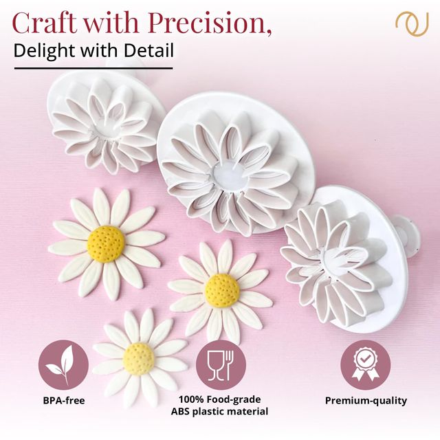 Frenchware Cake Making | Cookie Moulds, Fondant Tools, Food Grade ABS, for Baking & Decor