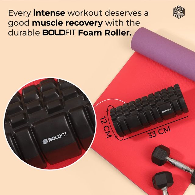 Boldfit Foam Roller For Deep Tissue Massage High Density Foam Rollers Stick For Physical